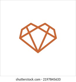 Diamantschmuck-Logo-Design, Vektorsymbol