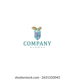 Vetor de design de logotipo de joias de diamante