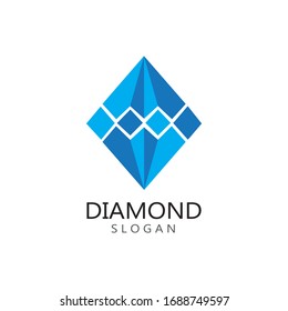Diamond  jewelry Logo Template vector icon illustration design