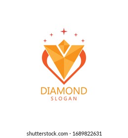 Diamond  jewelry Logo Template vector icon illustration design