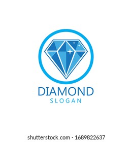 Diamond  jewelry Logo Template vector icon illustration design
