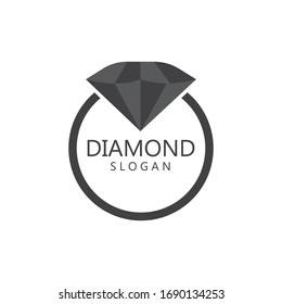 Diamond  jewelry Logo Template vector icon illustration design