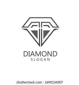 Diamond  jewelry Logo Template vector icon illustration design