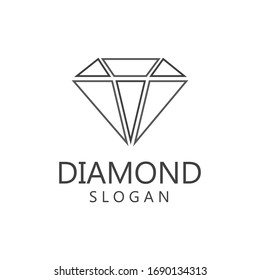 Diamond  jewelry Logo Template vector icon illustration design
