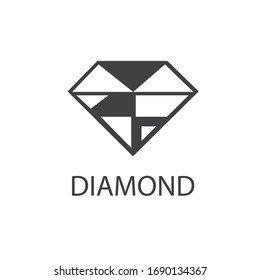 Diamond-Schmuck Logo Vorlage Vektorillustration Symbol Design Illustration