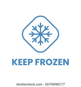 Etiqueta de almacenamiento en frío congelado de Diamond Keep
