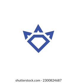Diamond King Jewelry Logo Design Symbol for Business Company