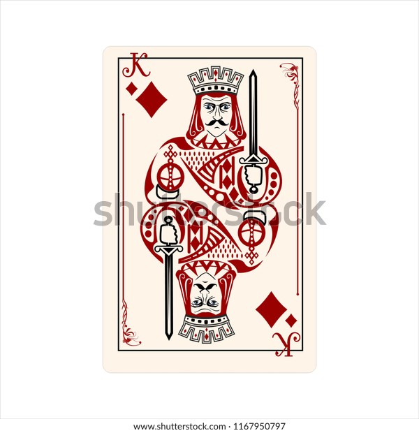 diamond king playing cards symbol poker tools game style\
red royal 