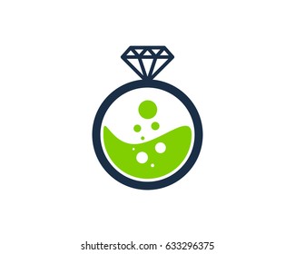 Diamond Lab Icon Logo Design Element