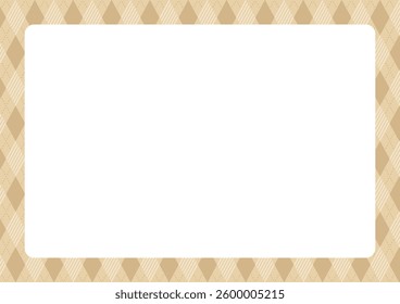 Diamond lattice pattern background illustration