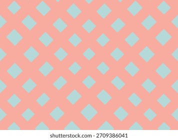 Reticulado de diamante repete-se em linha plana limpa e formas nítidas. A grade de losango forma um motivo ordenado com bordas suaves e geometria suave. Ilustração de vetor de desenhos animados