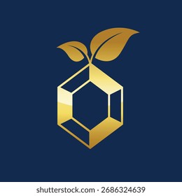 Estilo moderno del logotipo abstracto de la hoja del diamante