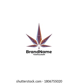 Vector de diseño de logotipo de hoja de diamante