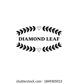 Diamond Leaf Style Logo Image Vector