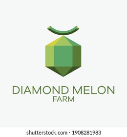 Diamond lemon farm logo in green color