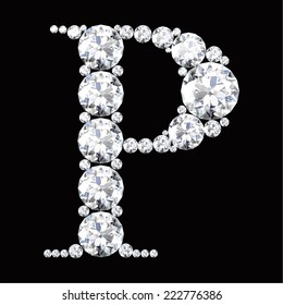  diamond letters with gemstones 