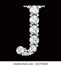  diamond letters with gemstones 