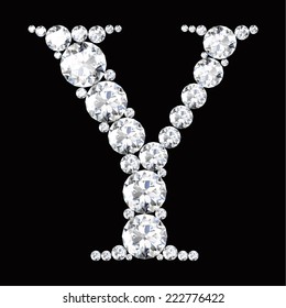  diamond letters with gemstones 
