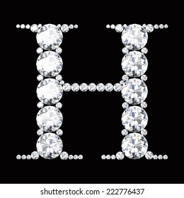  diamond letters with gemstones 