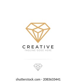 Diamond Line art logo Design Inspiration