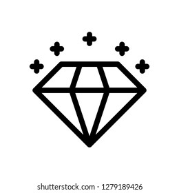 diamond line icon
