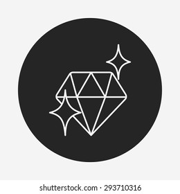 diamond line icon