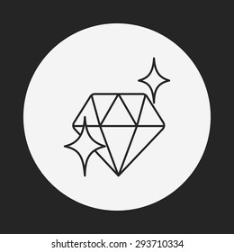 diamond line icon