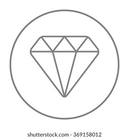 Diamond Line Icon.