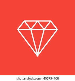 Diamond line icon.