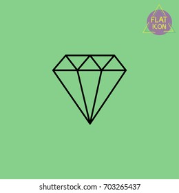 diamond line icon