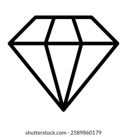 Diamond Line Icon Design For Personal And Commercial Use