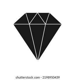 Diamond Linie Symbol Linearstil Zeichen für mobiles Konzept und Web-Design. Symbol, Logo-Illustration auf weißem Hintergrund.