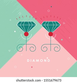 
Diamond line icon, outline vector sign, linear style pictogram isolated on white. Gemstone symbol, logo illustration. Editable stroke. Pixel perfect