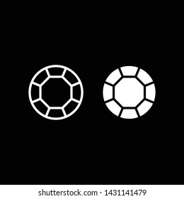 Diamond line icon vector illustration