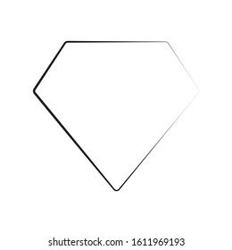 Diamond line icon vector . Linear pixel perfect pictograph - simple flat line icon isolated on white background