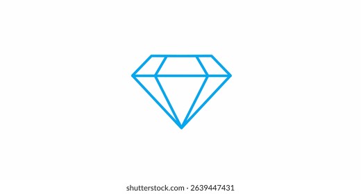 Diamond line Logo vector illustration 