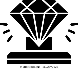 Diamant Linie Vektor Symbol Design