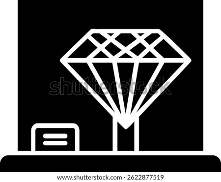 Diamond Line vector Icon Design
