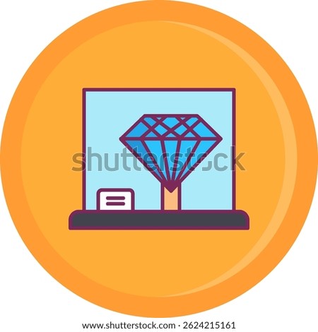 Diamond Line vector Icon Design