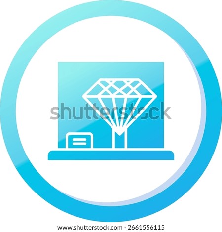 Diamond Line vector Icon Design