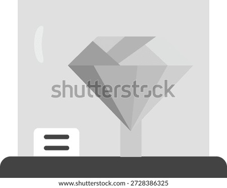 Diamond Line vector Icon Design
