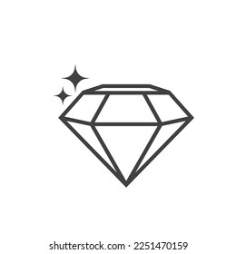 web de diseño de diseño de diseño de diseño de icono de línea de diamante
