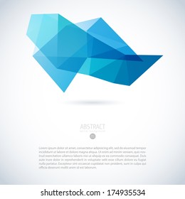 diamond logo abstract vector fashionable scene with shape object diamond logo line water star abstract background scene digital cloud modern site blue clouds fancy light print cool art concept flag le