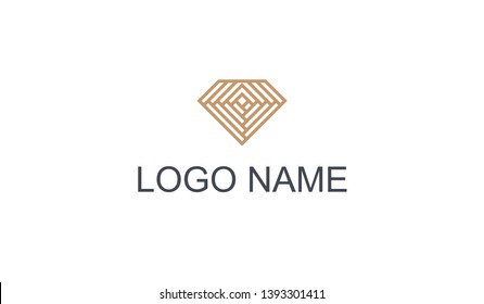 Diamond logo abstract vector logotype luxury