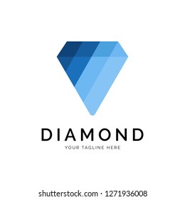 Diamond Logo concept. Creative Minimal design template. Symbol for Corporate Business Identity. Creative Vector element