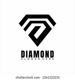 Diamond logo design with abstract geometric letter S.