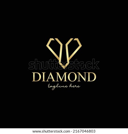 Diamond logo design combined with tie. You can use it for clothing logos, professional logos, boss logos, anything related to luxury. Vector