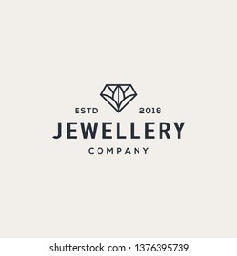 Diamond logo design concept. Universal diamond design.