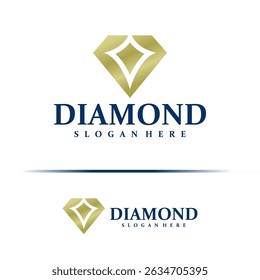 Diamond logo design concept vector. Diamond Logo Design Template. Creative Symbol. Icon