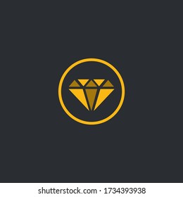diamond logo design conceptual vector illustration template